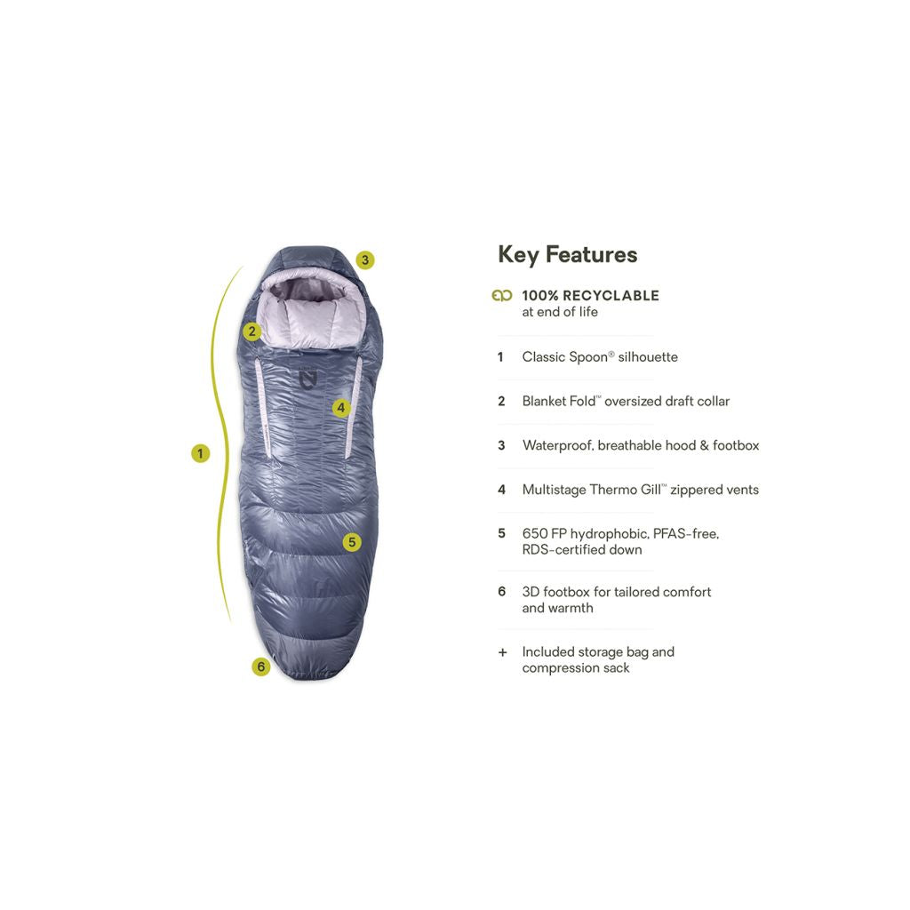 Nemo Sleeping Bag - Disco 24 Womens 30R