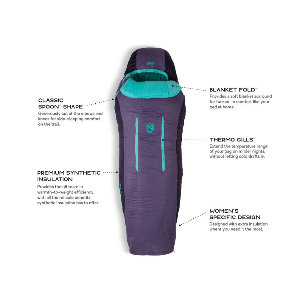 Nemo Sleeping Bag - Forte Womens 20R